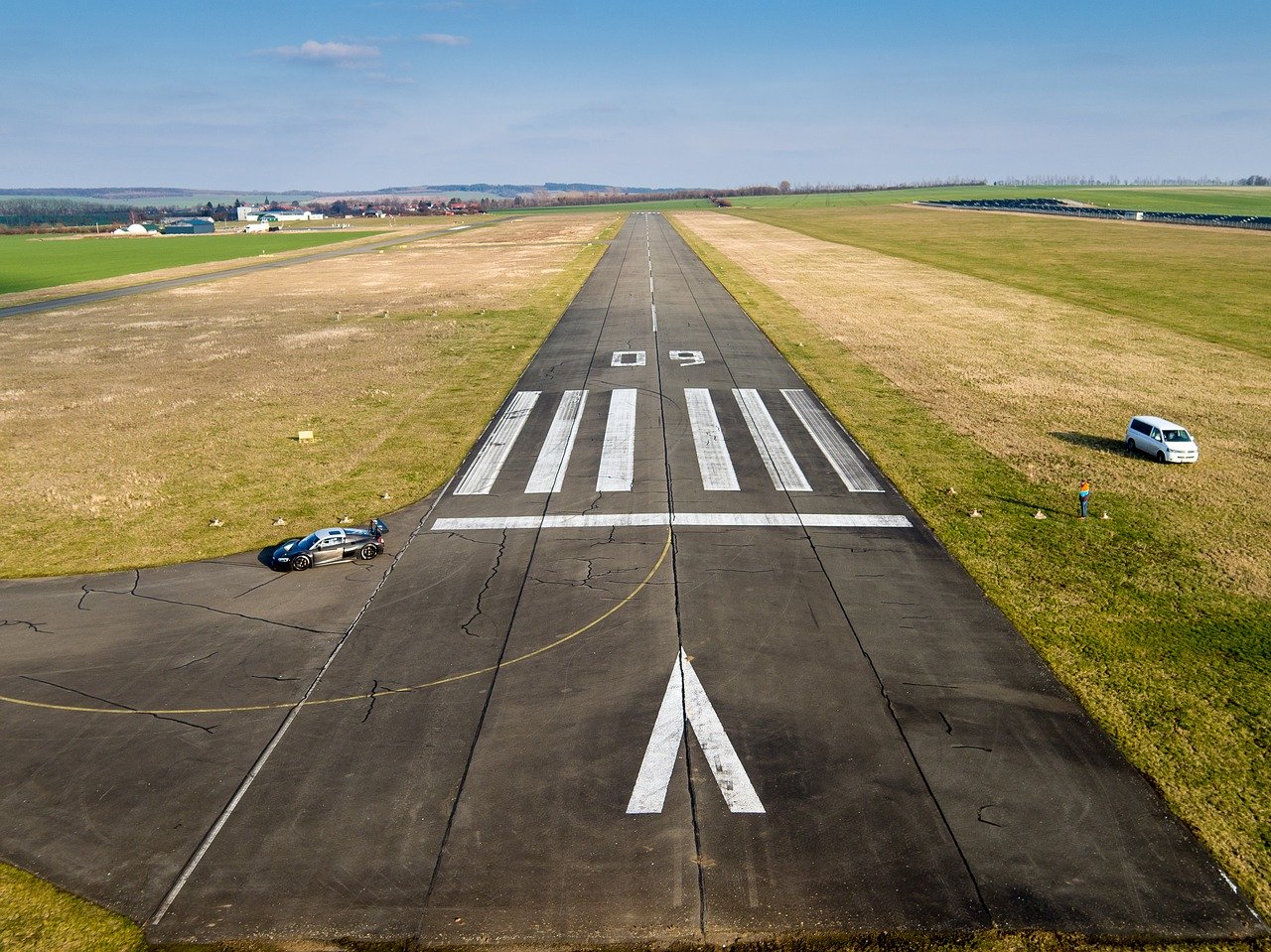 runway, airport, landing
